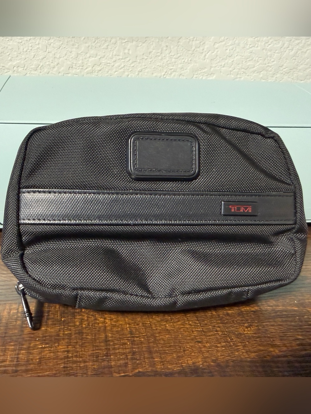 Tumi Alpha 2 Black Nylon & Leather Trim Toiletry Kit